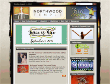 Tablet Screenshot of northwoodtemple.org